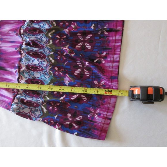 Elegant Tantrums Tie Dyed Sleeveless V-Neck Long Dress Multi-Color Size Medium - Picture 9 of 11